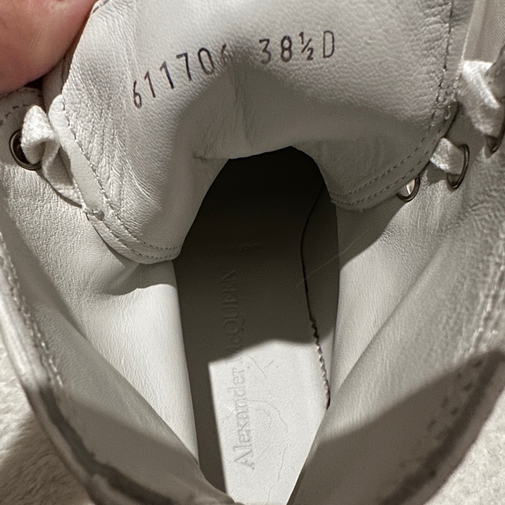 Alexander McQueen Tread Slick High-Top Sneaker Size 38.5 - Picture 7 of 12